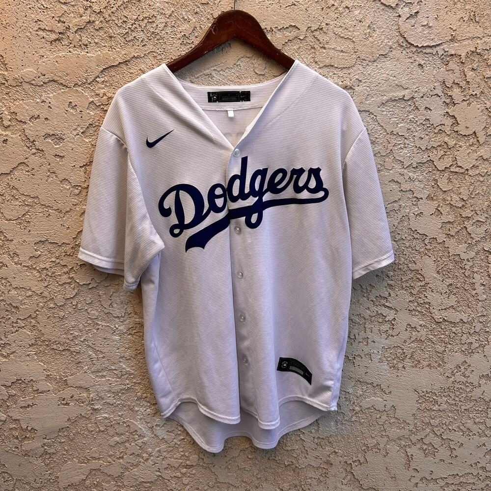 Nike Los Angeles Dodgers Tony Luna #8 Custom Baseball Jersey Men’s L